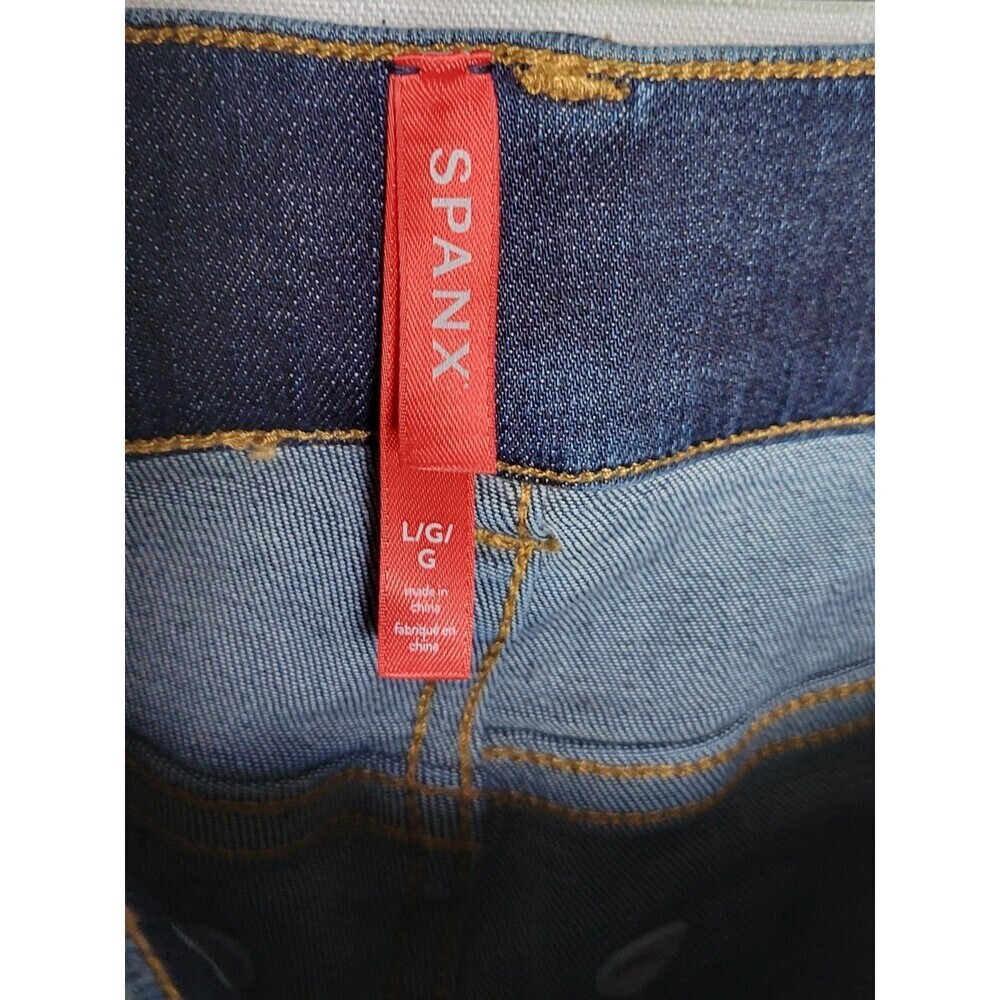 Spanx Women's Jeans Jean-ish Ankle Leggings  Large  High Rise Pull On - Picture 9 of 10
